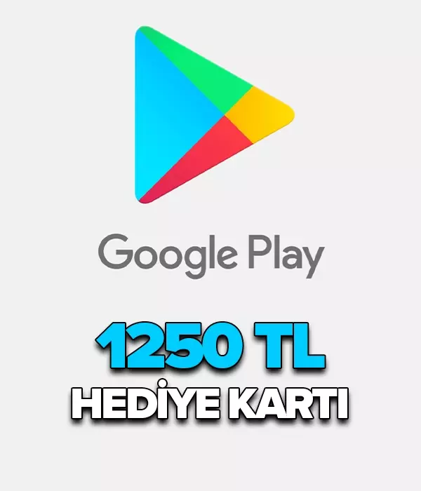 Google Play kodu 1250 TL