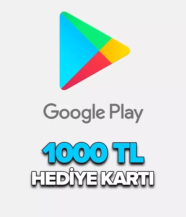 Google Play kodu 1000 TL