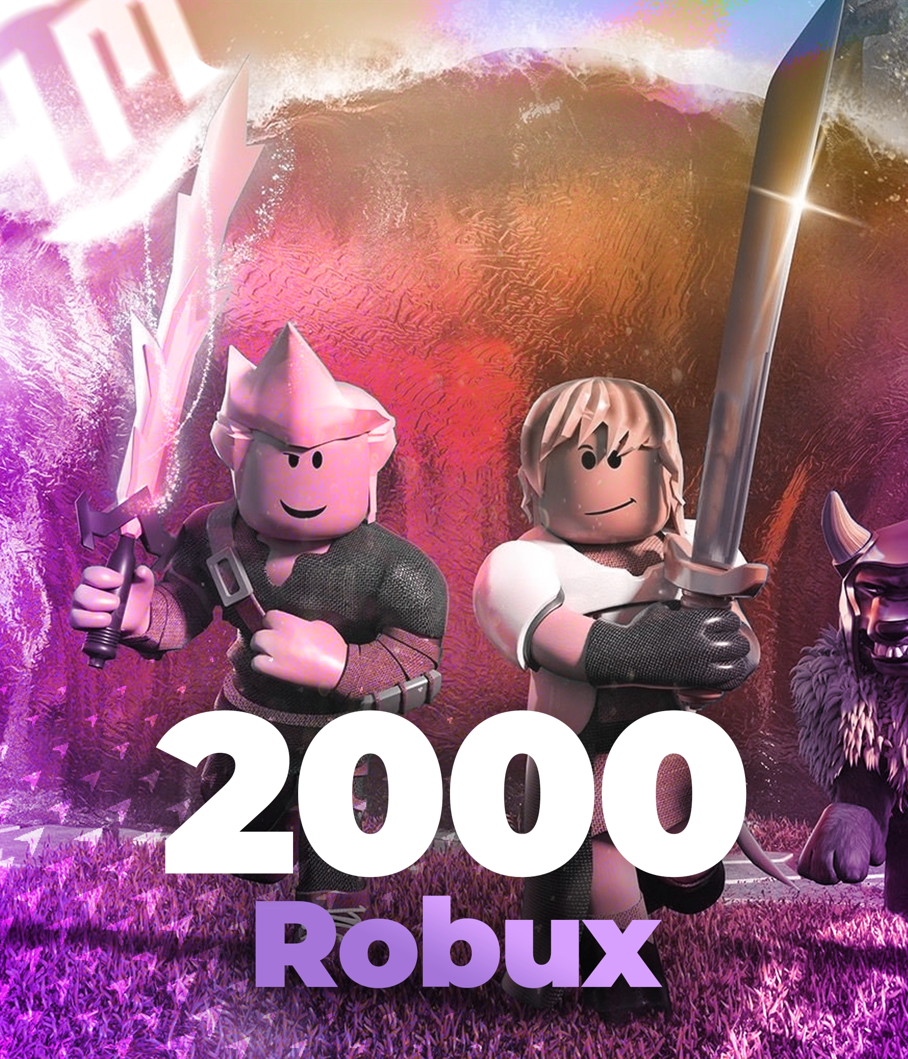 2000 Robux Global +Bonus