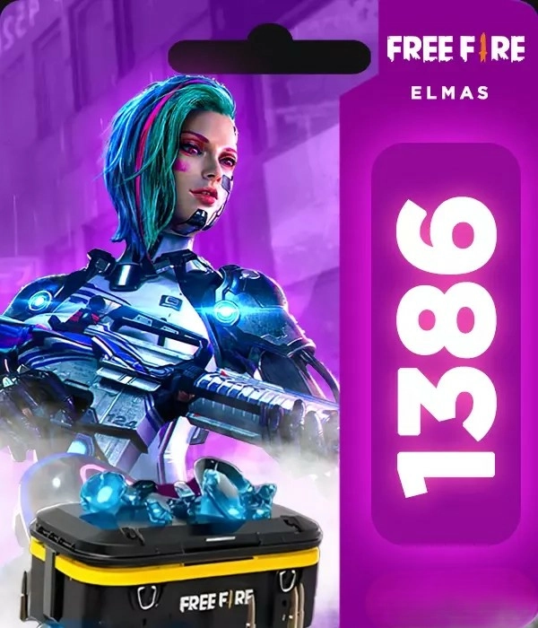 Free Fire 1386 Elmas