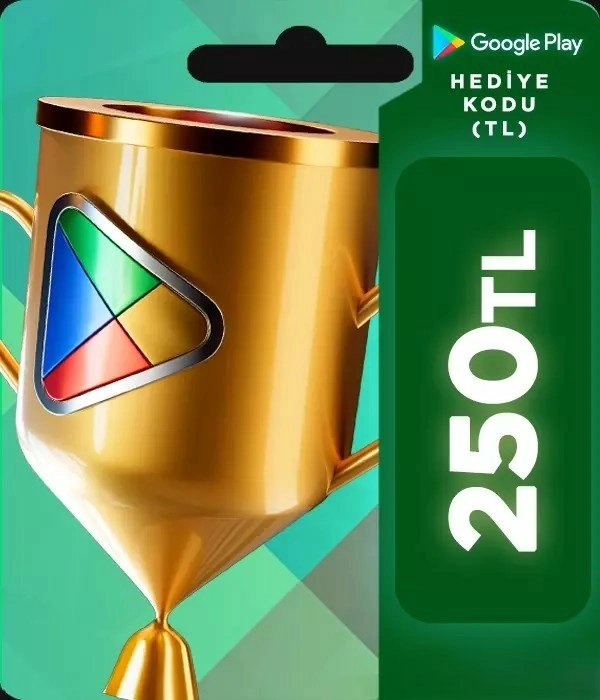 Google Play hediye kodu 250 TL