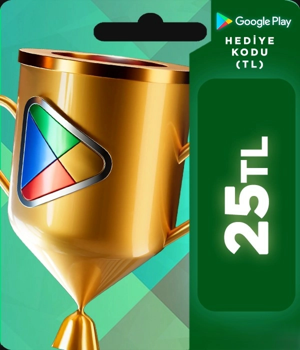 Google Play hediye kodu 25 TL