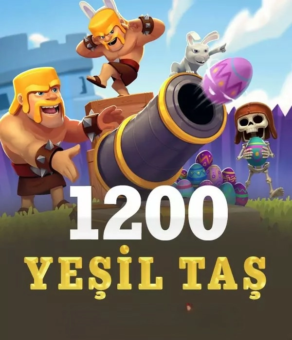 Clash Of Clans 1200 Yeşil Taş