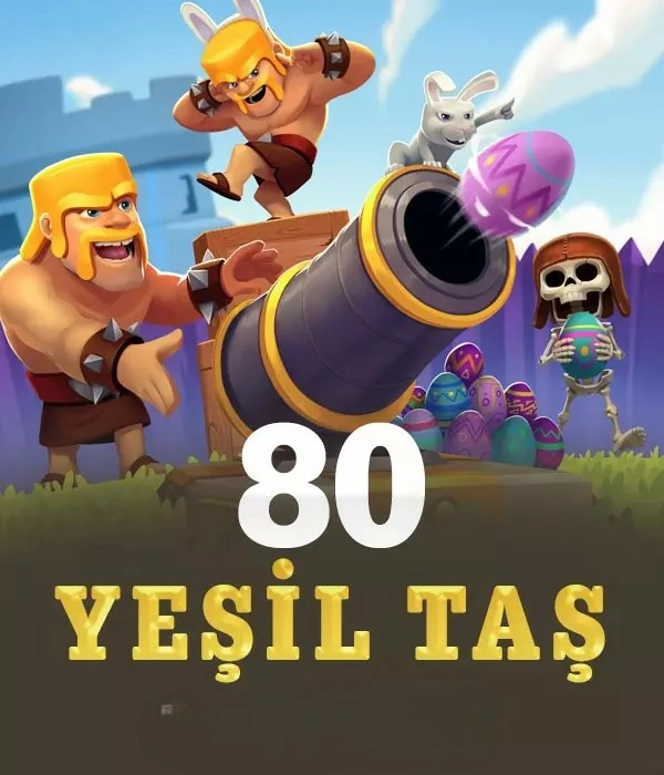 Clash Of Clans 80 Yeşil Taş