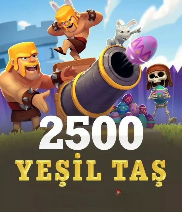 Clash of Clans 2500 Yeşil Taş