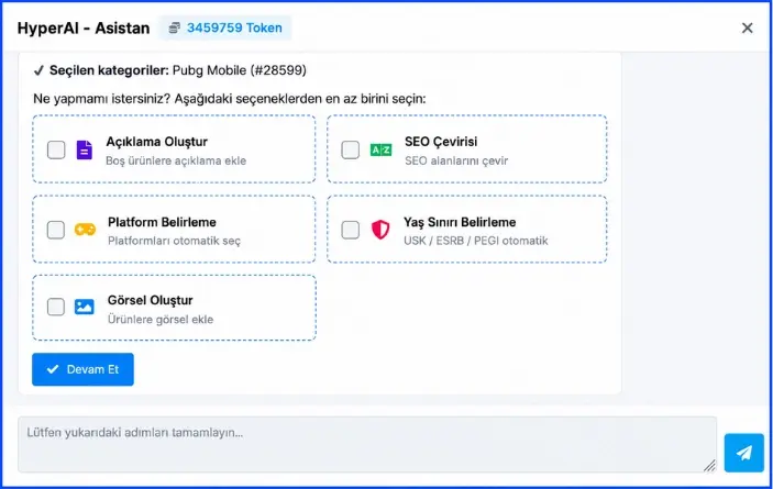HyperAI ile Yapay Zekâ Destekli E-Ticaret Yönetimi