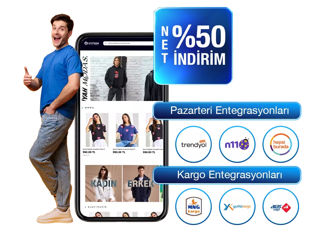 Pazaryeri ve Kargo Entegrasyonları ile E-Ticaretini Tek Panelde Yönet