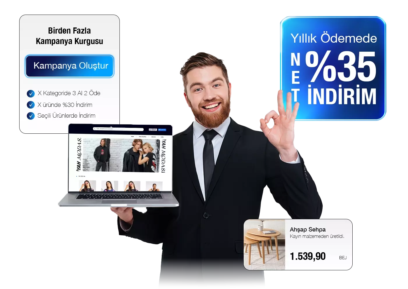 E-Ticaret Paketlerinde Yıllık Ödemede NET %35 İndirim Hyper'da Seni Bekliyor !