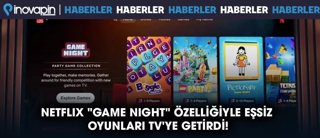 Netflix "Game Night" Özelliğiyle Eşsiz Oyunları TV'ye Taşıdı!