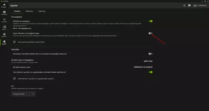 NVDIA APP Performan Sorunu Çözümü!