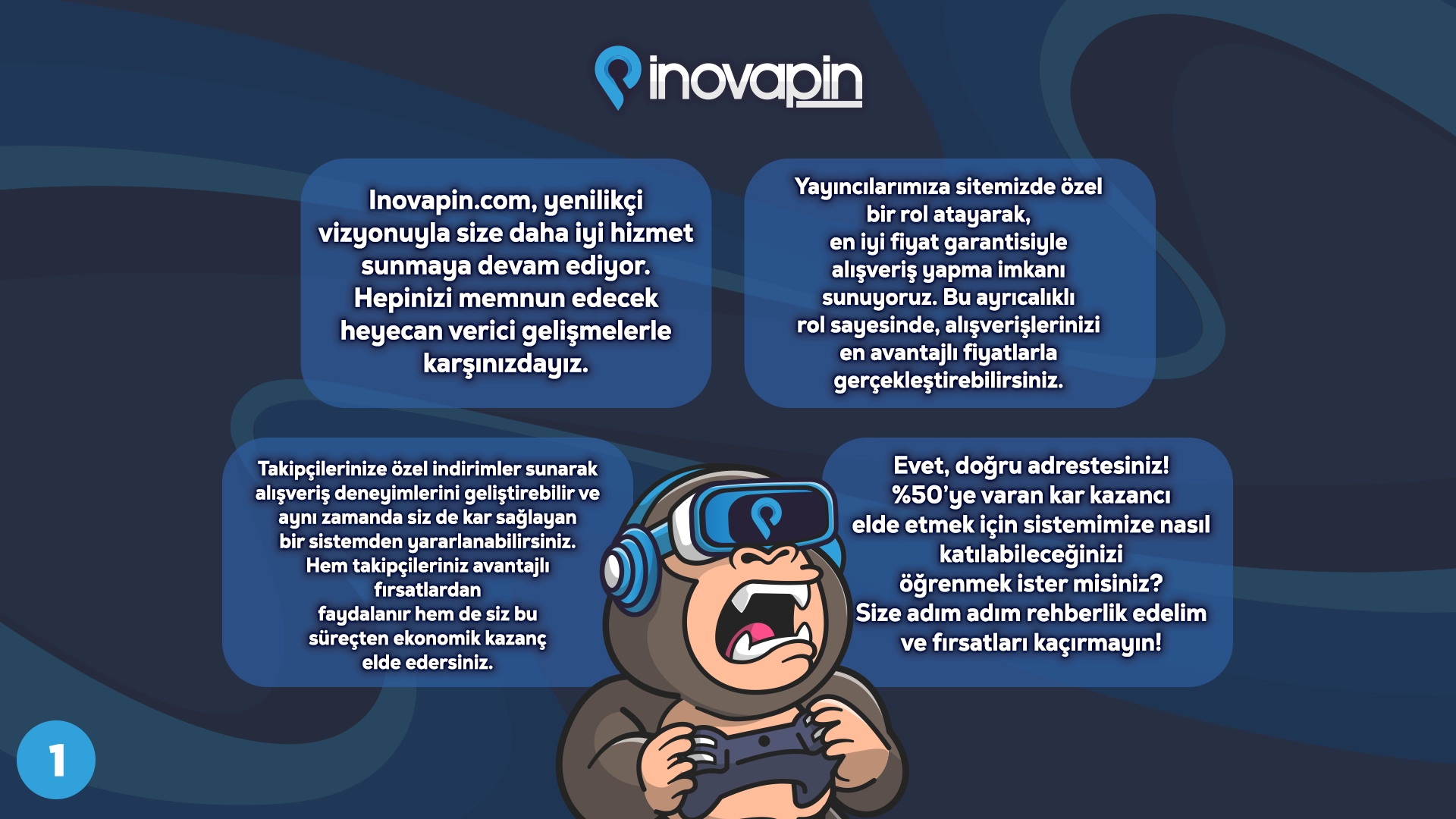 İnovapin Yayıncısı Ol Kazanç Sağla!