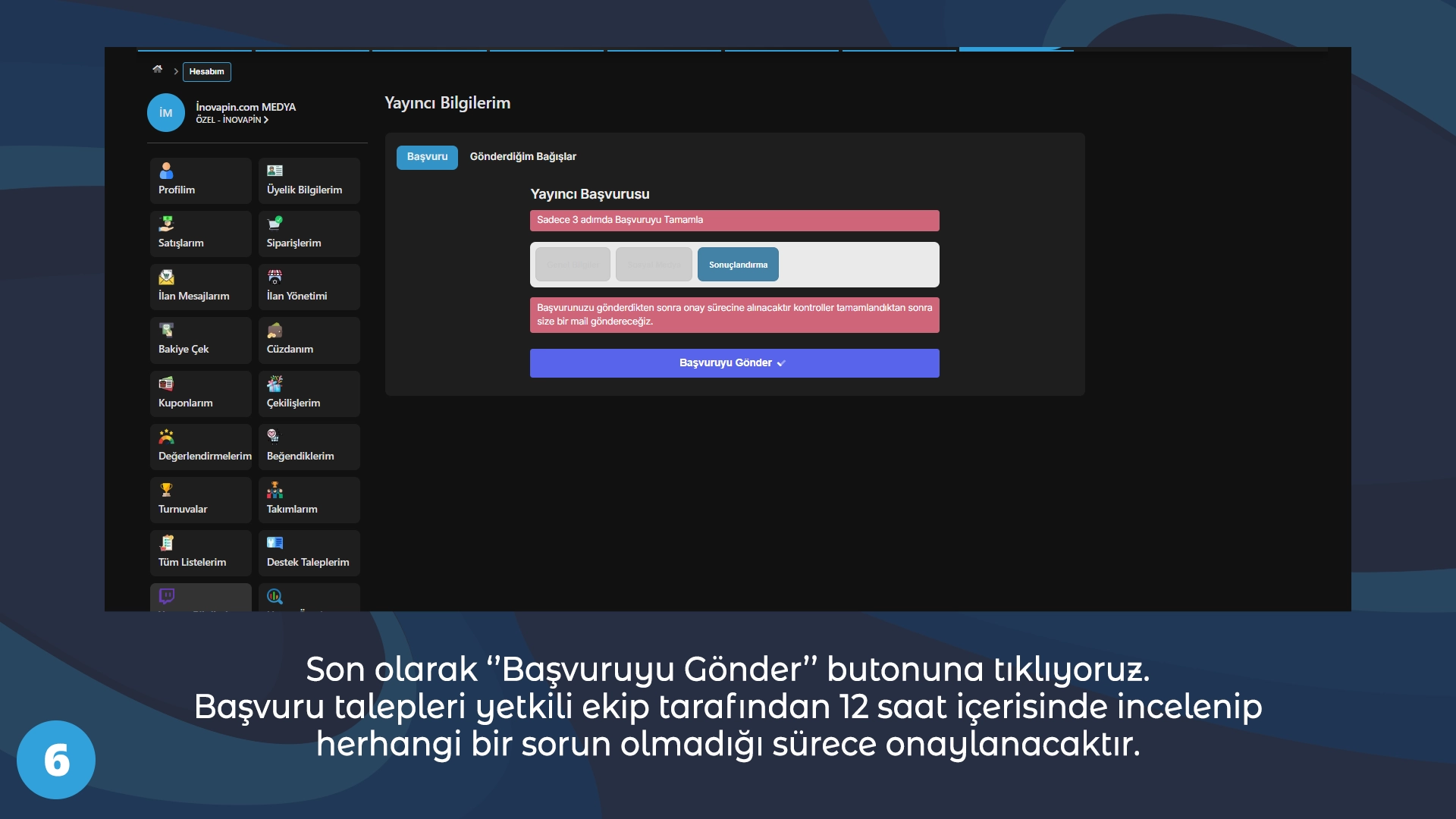 İnovapin Yayıncısı Ol Kazanç Sağla!