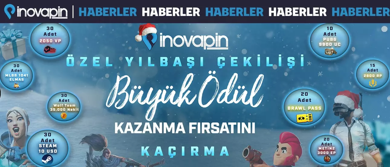 İnovapin Büyük Yılbaşı Çekilişi!