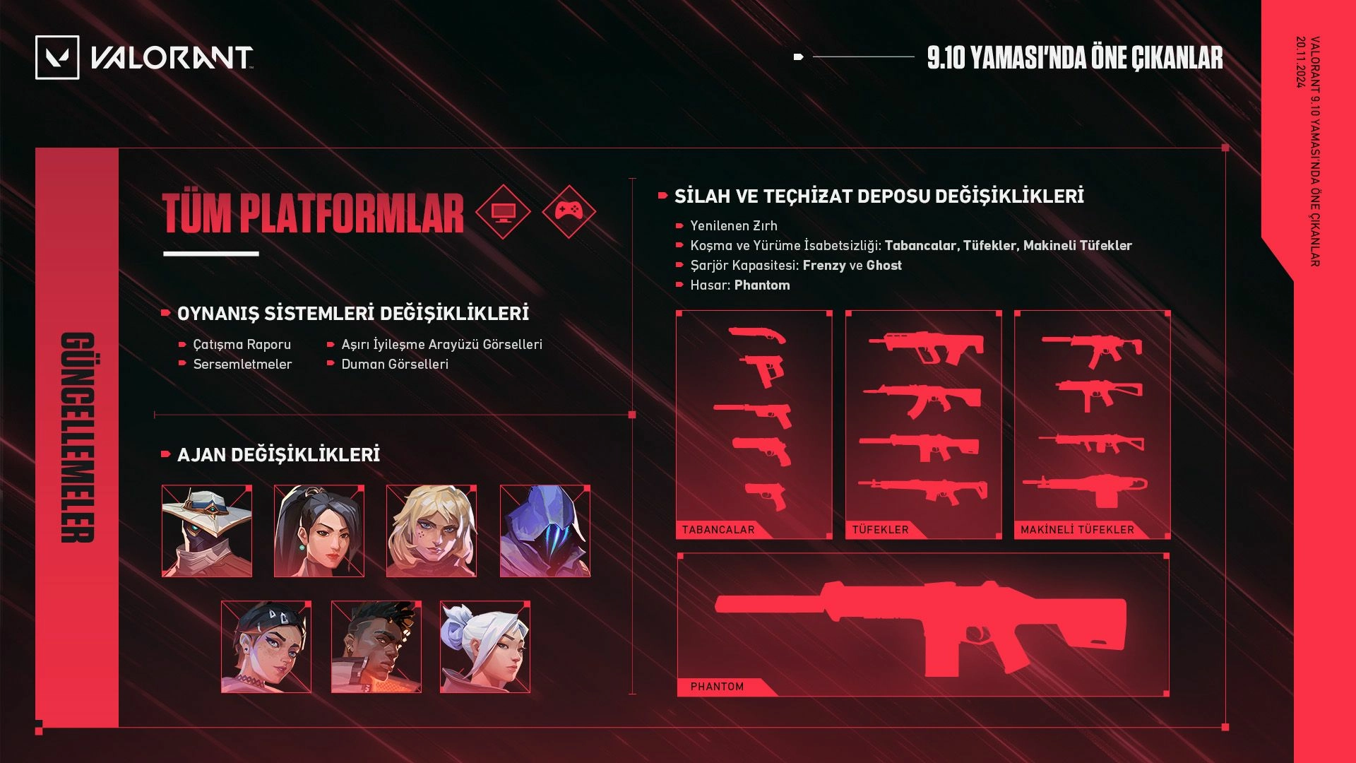 Valorant Yeni Yama! 9.10 Güncellemesi Valorant Yeni Yama! 9.10 Güncellemesi