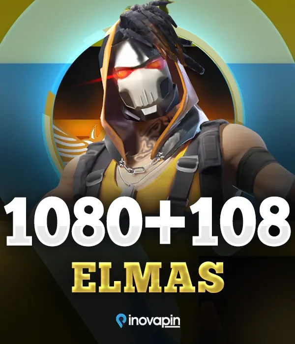 Free Fire 1080 + 108 Elmas