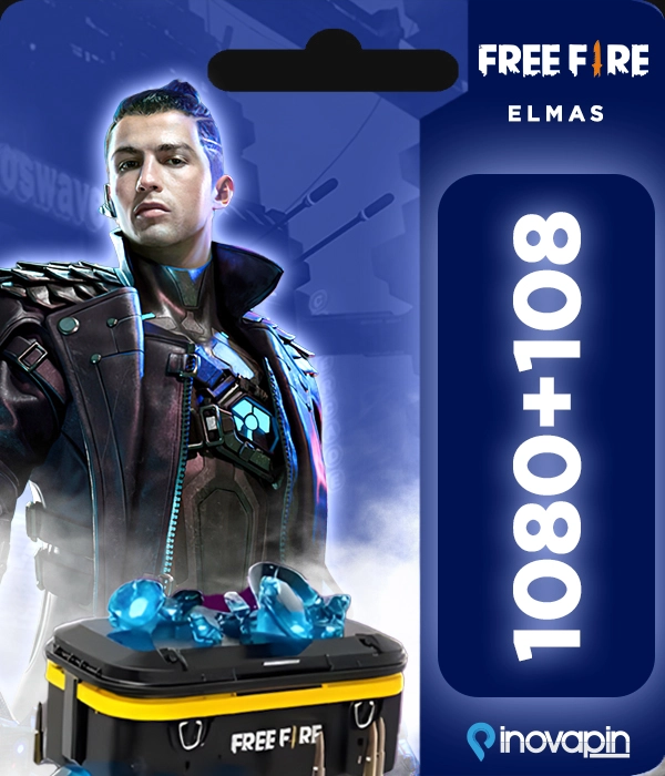 Free Fire 1080 + 108 Elmas