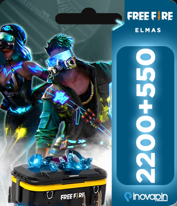 Free Fire 2200 + 550 Elmas