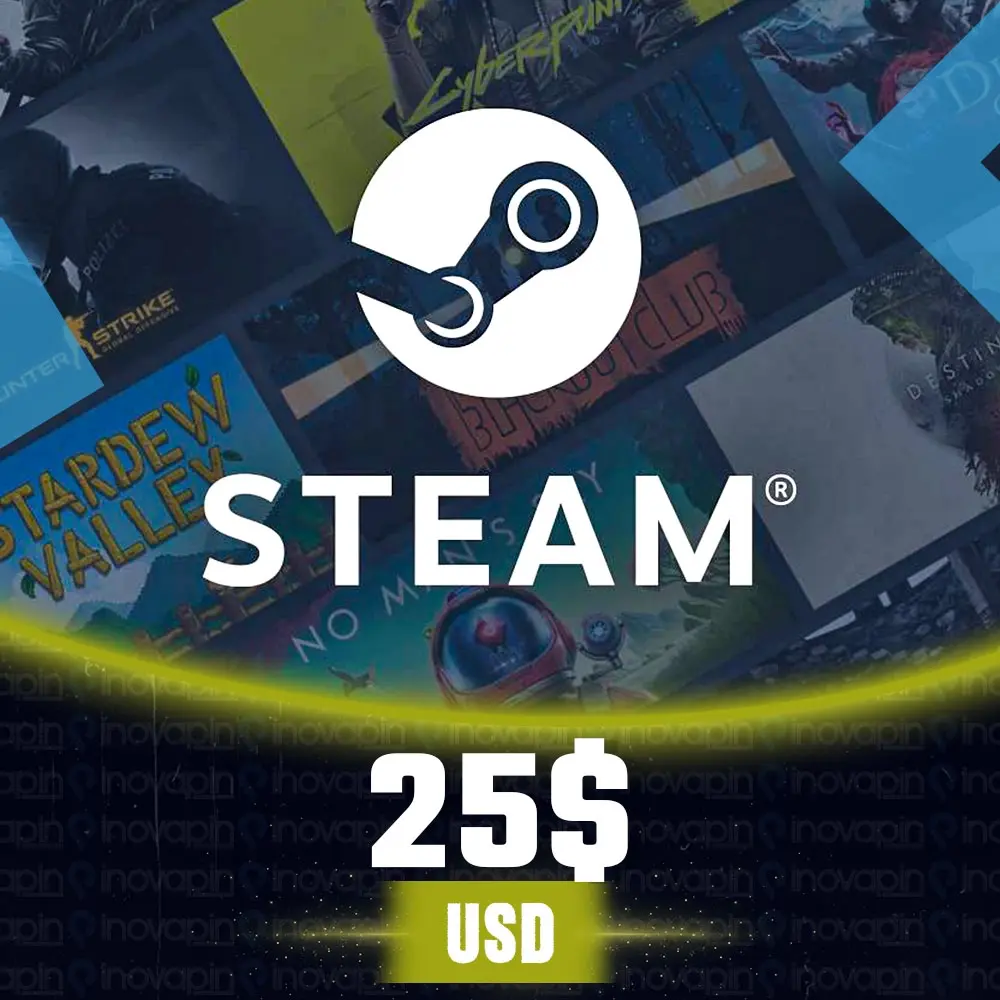 Steam Cüzdan Kodu 25 USD
