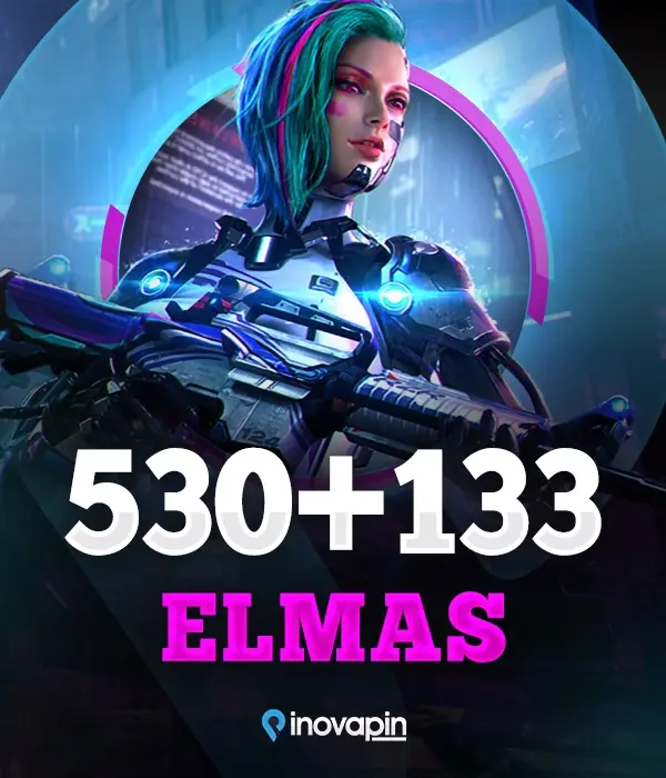 Free Fire 530 + 133 Elmas