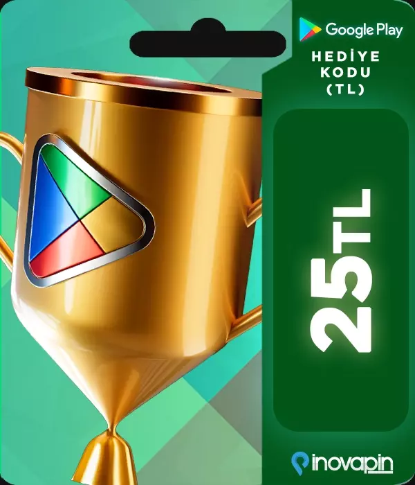 Google Play hediye kodu 25 TL