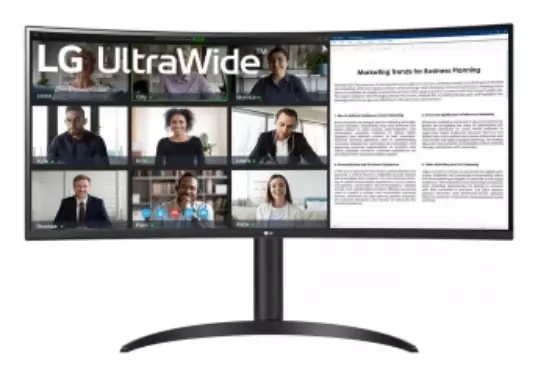 LG 34WR55QC-B 34″ 5Ms 100Hz WQHD Curved VA LED Monitör