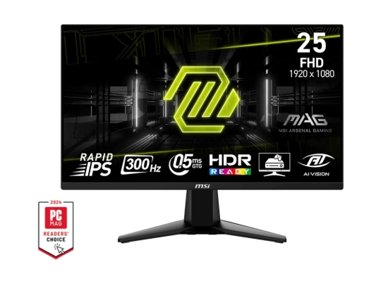 MSI MAG 255XF 24.5 1920x1080 300Hz 0.5ms Adaptive Sync Flat IPS Gaming  Monitör