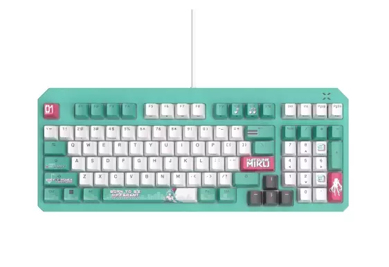 ASUS TUF Gaming K3 Gen II Hatsune Miku Edition Optik Mekanik Red RGB Switch