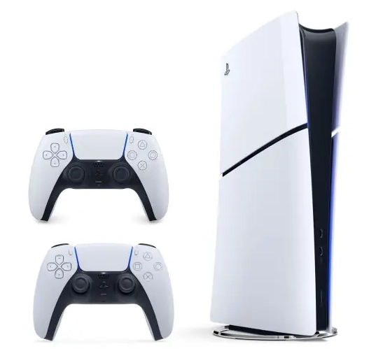 Sony PlayStation 5 Slim Digital Sürüm Oyun Konsolu + 2. Beyaz DuelSense