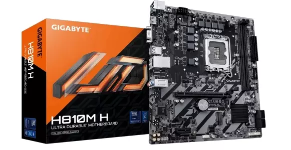 Gigabyte H810M-H Intel H810 Soket 1851 DDR5 6400MHz(OC) mATX Gaming  Anakart