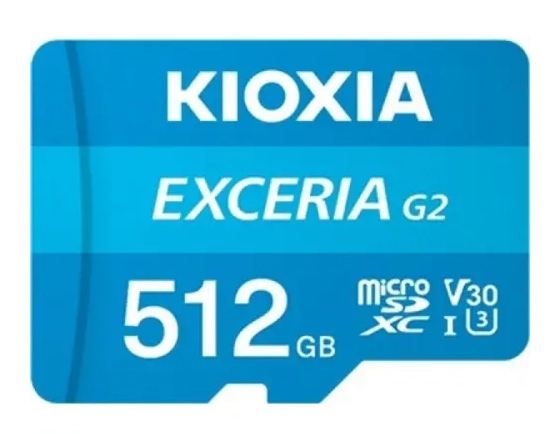 Kioxia Exceria LMEX2L512GG2 512GB 100MB/s Okuma Hızlı MicroSD Hafıza Kartı