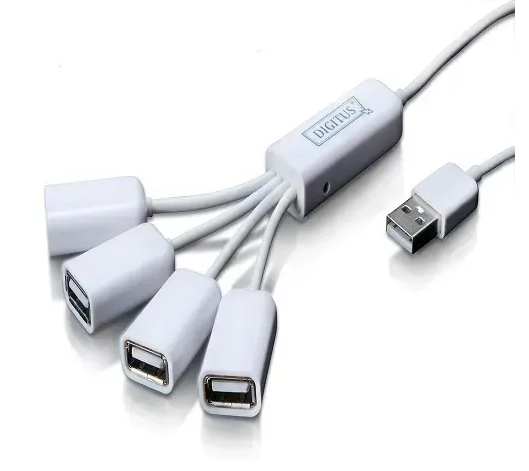 Digitus DA-70216 USB 2.0 4 Port Çoklayıcı - Beyaz