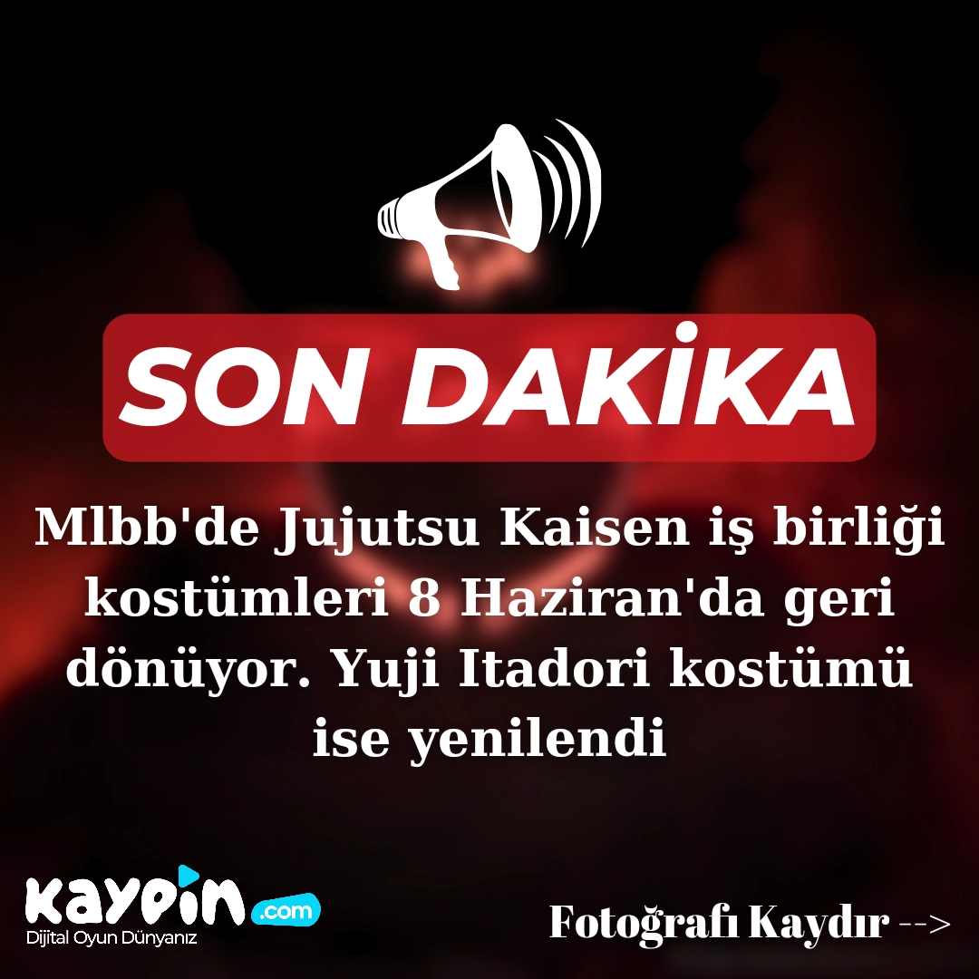 MLBB x JJK İşbirliği Kostümleri 8 Haziran'da Geri Dönüyor MLBB x JJK İşbirliği Kostümleri 8 Haziran'da Geri Dönüyor
