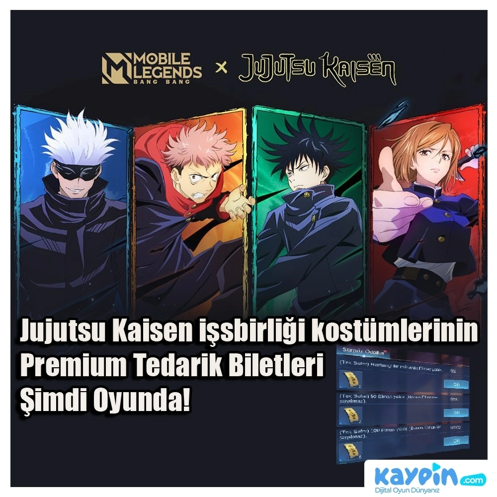 Jujutsu Kaisen Premium Tedarikleri Oyunda