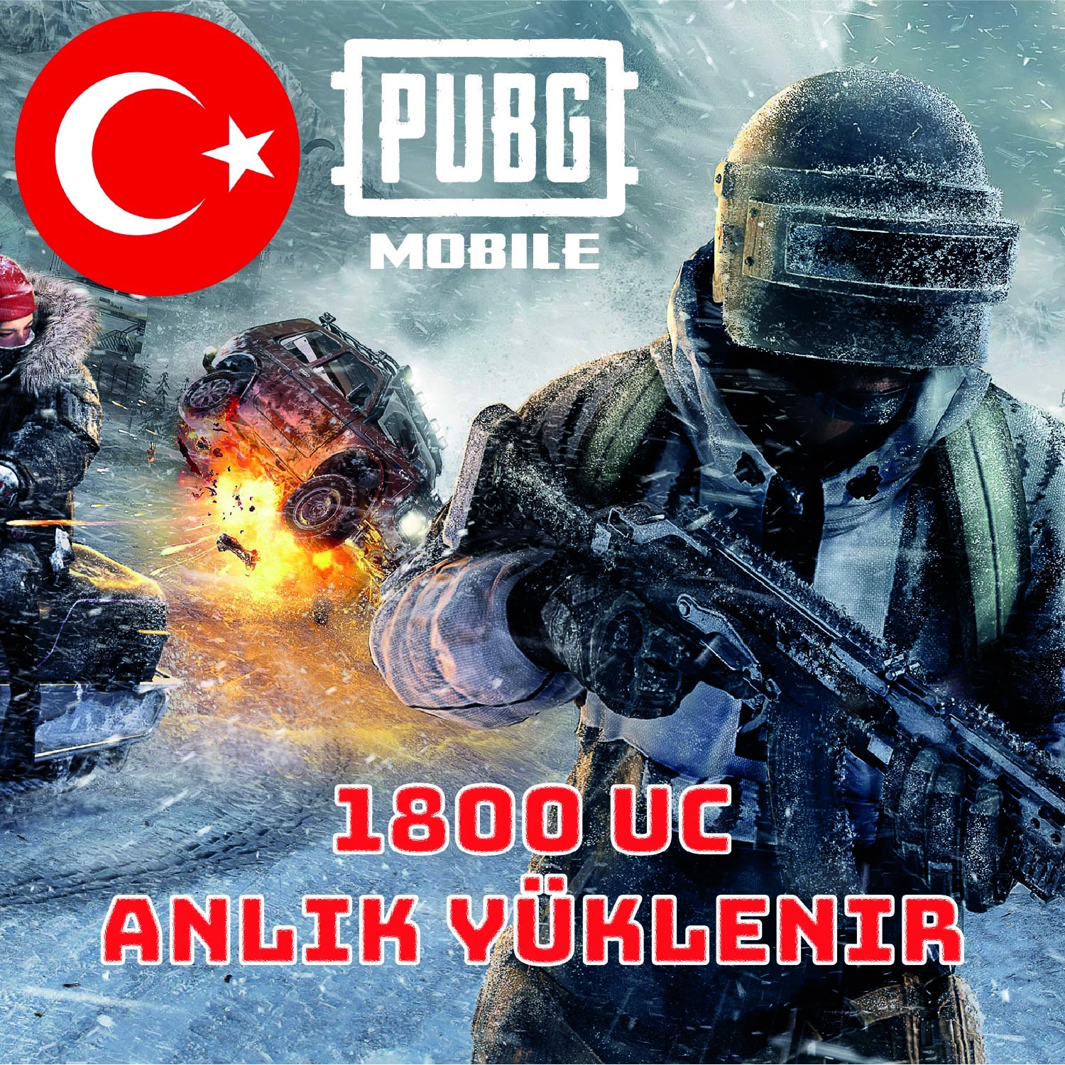 Pubg Mobile 1800 UC - Global - TR
