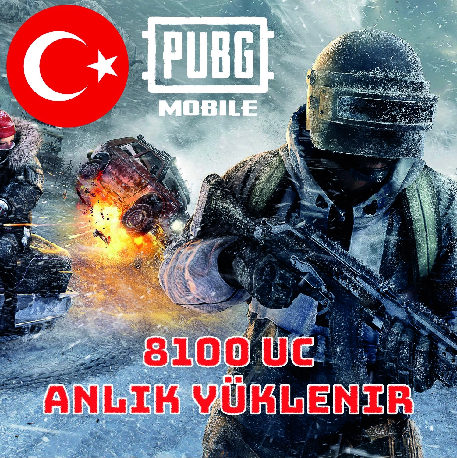 Pubg Mobile 8100 UC - Global - TR