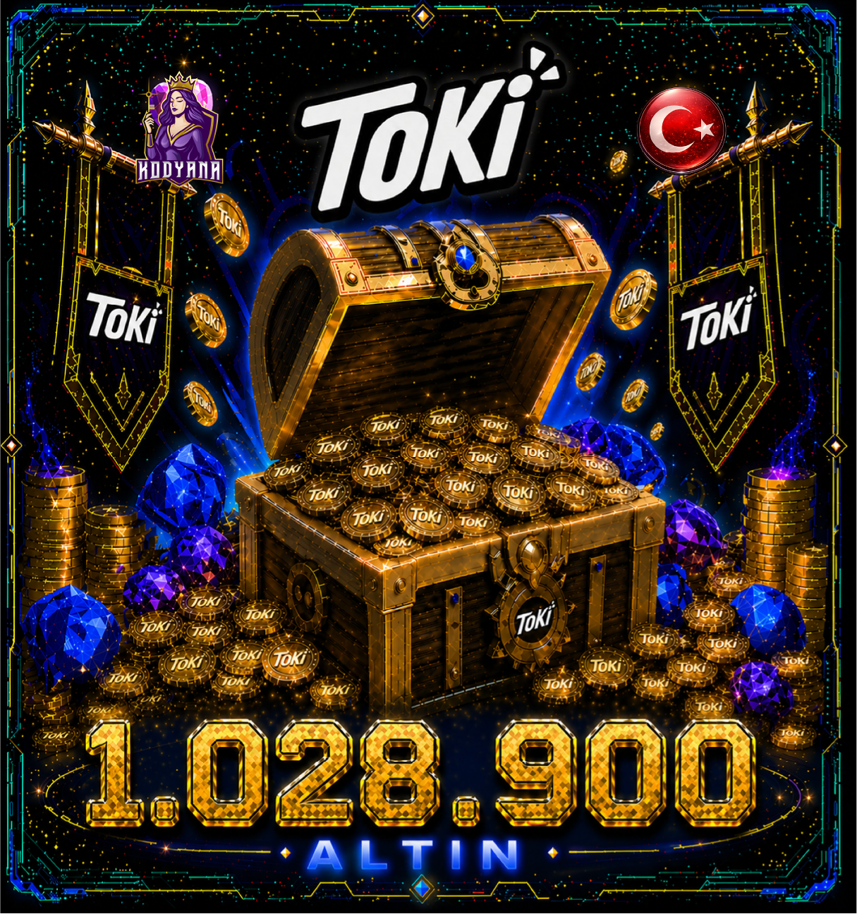 Toki 1,028,900 Coins