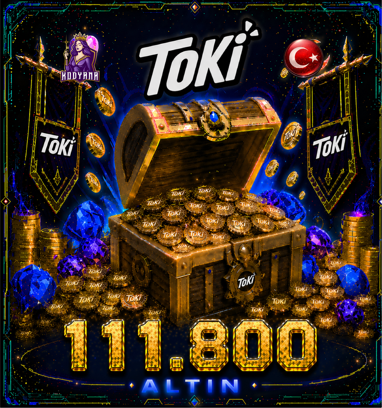 Toki 111,800 Coins