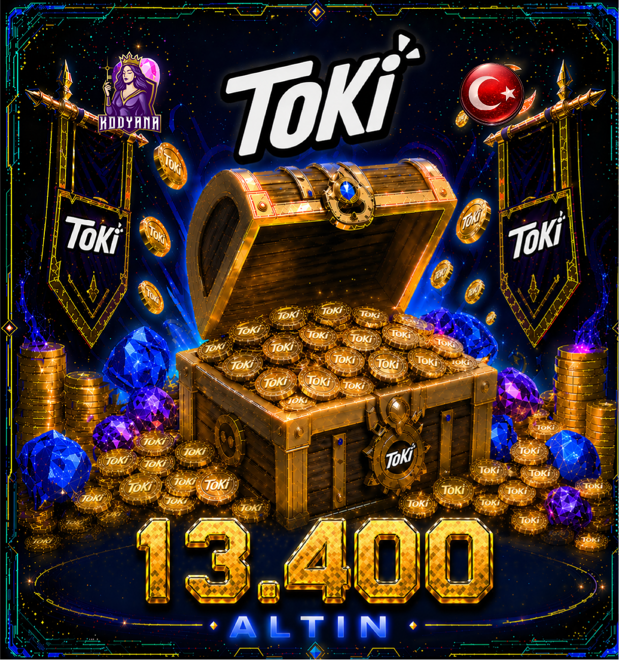 Toki 13,400 Coins