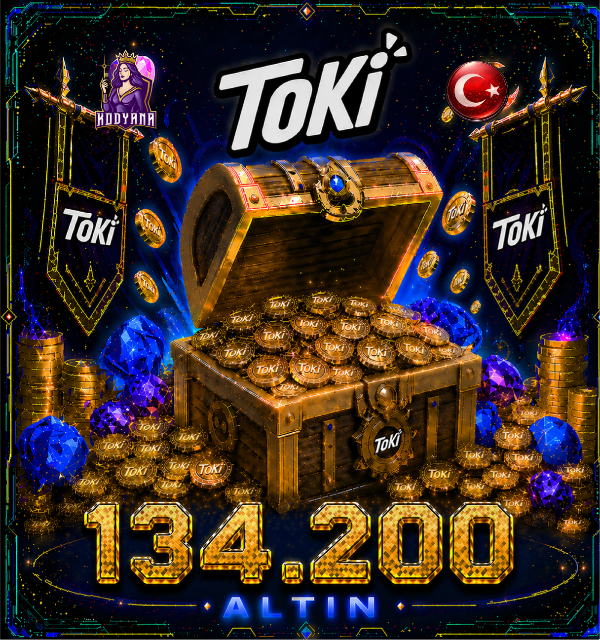 Toki 134,200 Coins