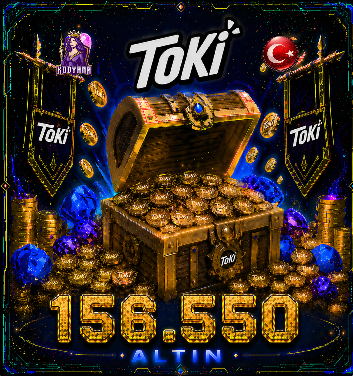 Toki 156,550 Coins