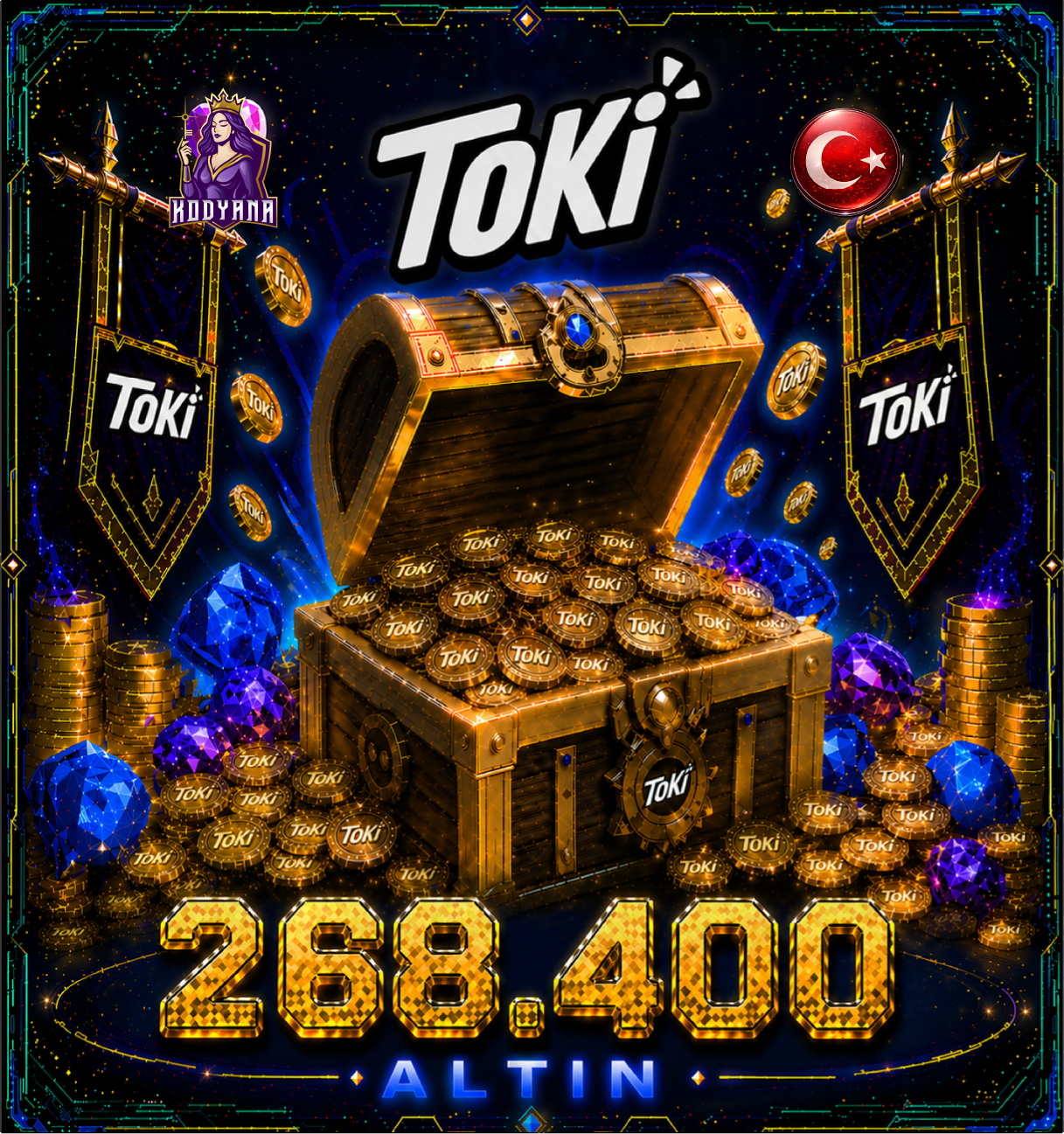 Toki 268,400 Coins