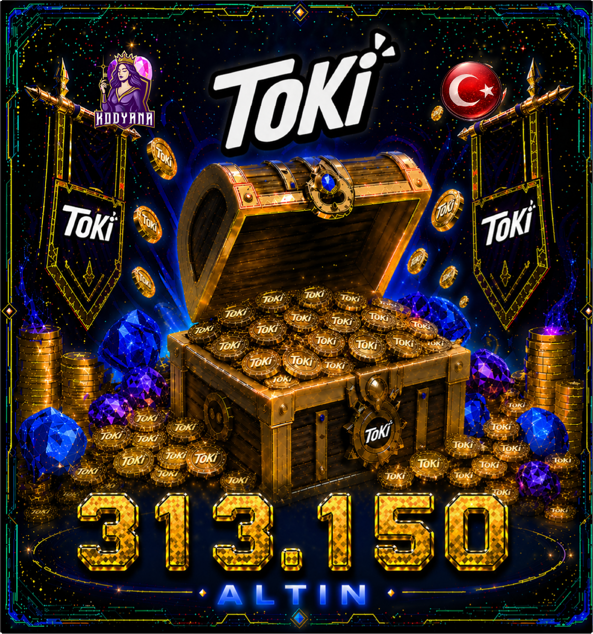 Toki 313,150 Coins