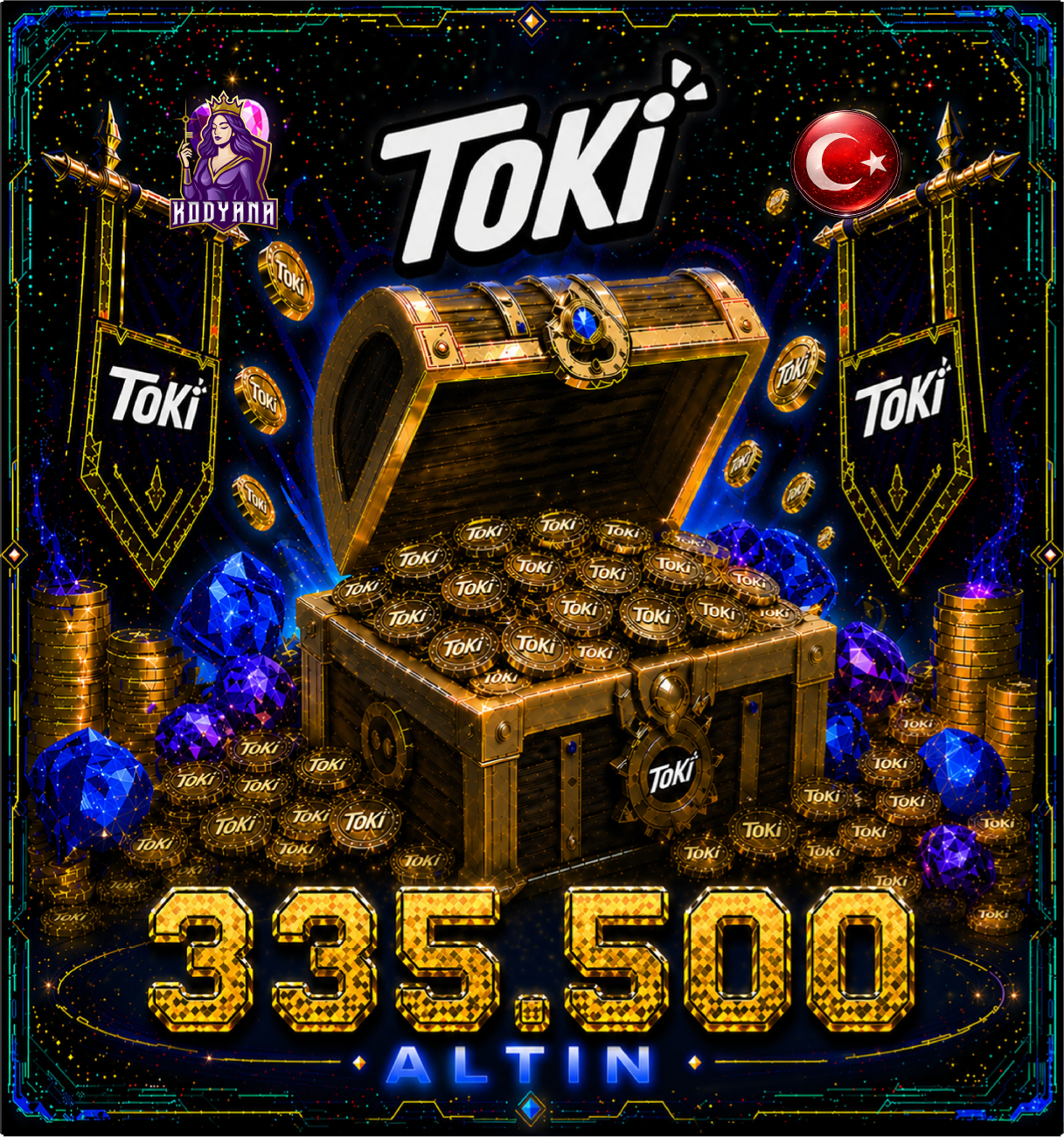 Toki 335,500 Coins