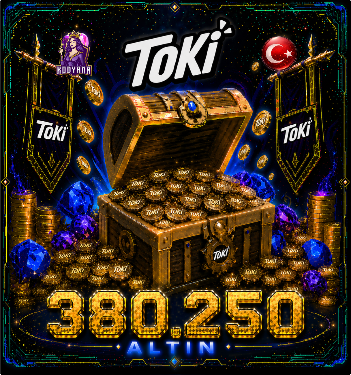 Toki 380,250 Coins