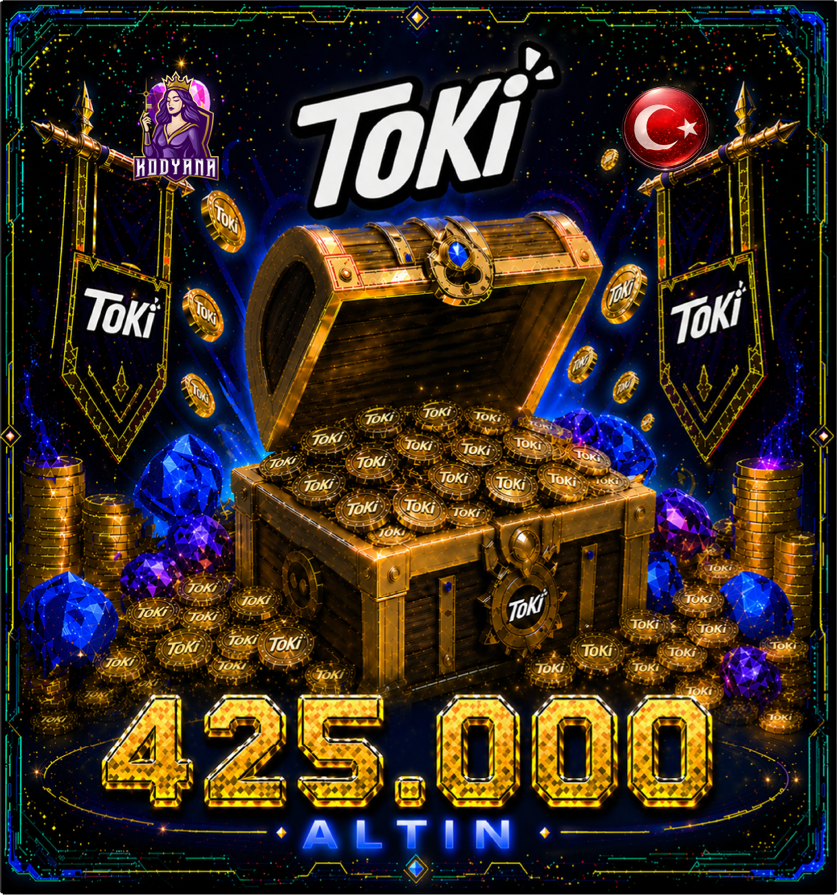 Toki 425,000 Coins