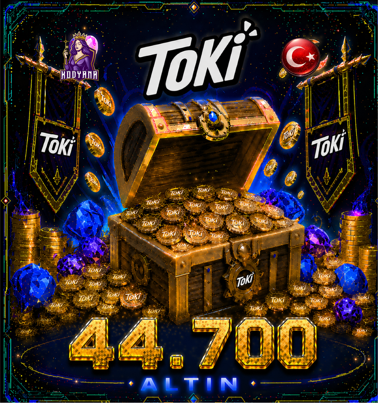 Toki 44,700 Coins