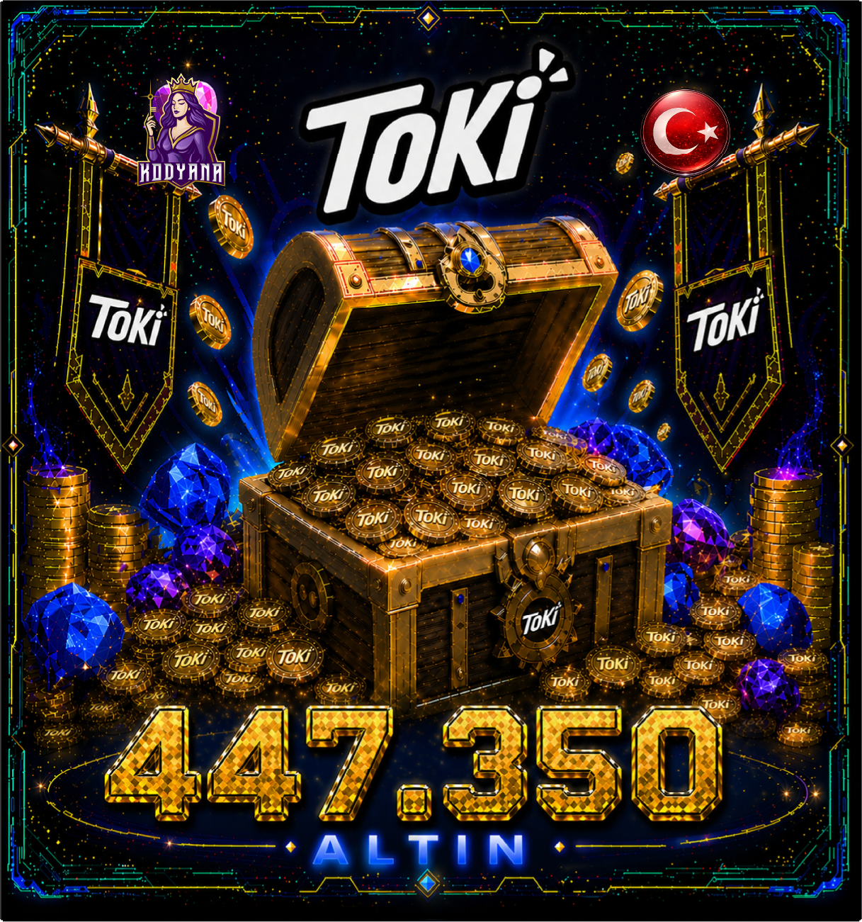 Toki 447,350 Coins