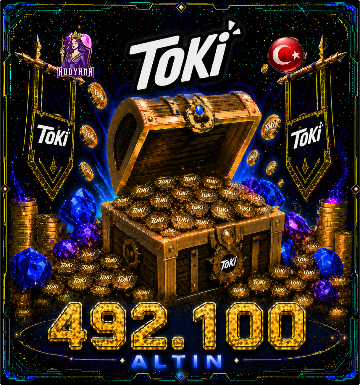 Toki 492,100 Coins
