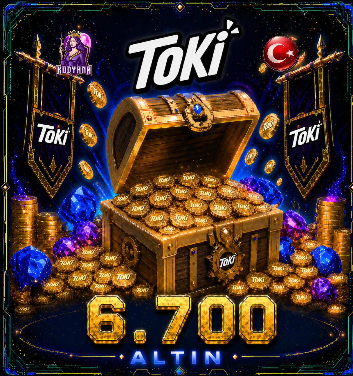 Toki 6,700 Coins