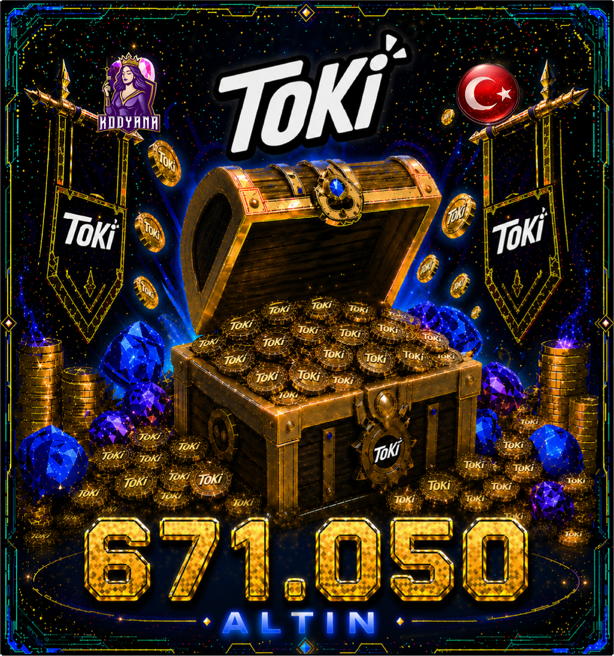 Toki 671,050 Coins